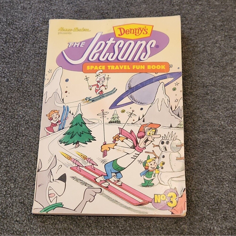 Denny’s The Jetsons Space Travel Fun Book No. 3 Vintage Activity Bk Partly Used